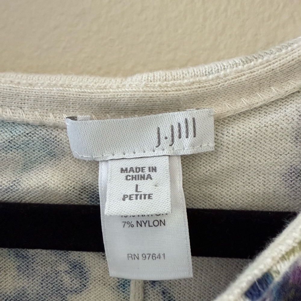 J. Jill Cream Boxy Buttoned Sweater - Picture 4 of 5